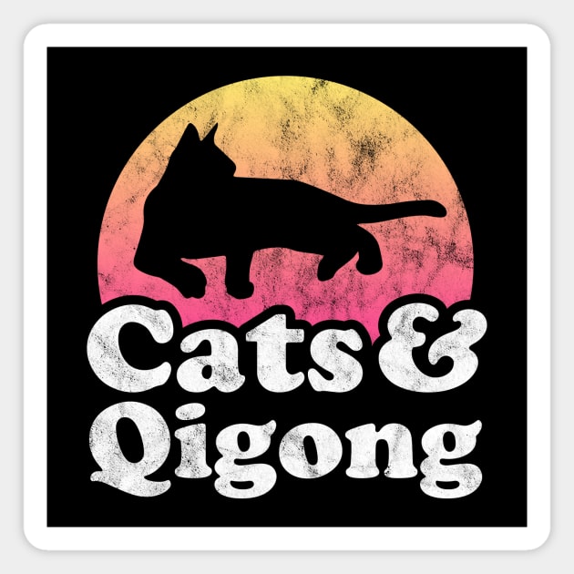 Cats and Qigong Gift Magnet by JKFDesigns